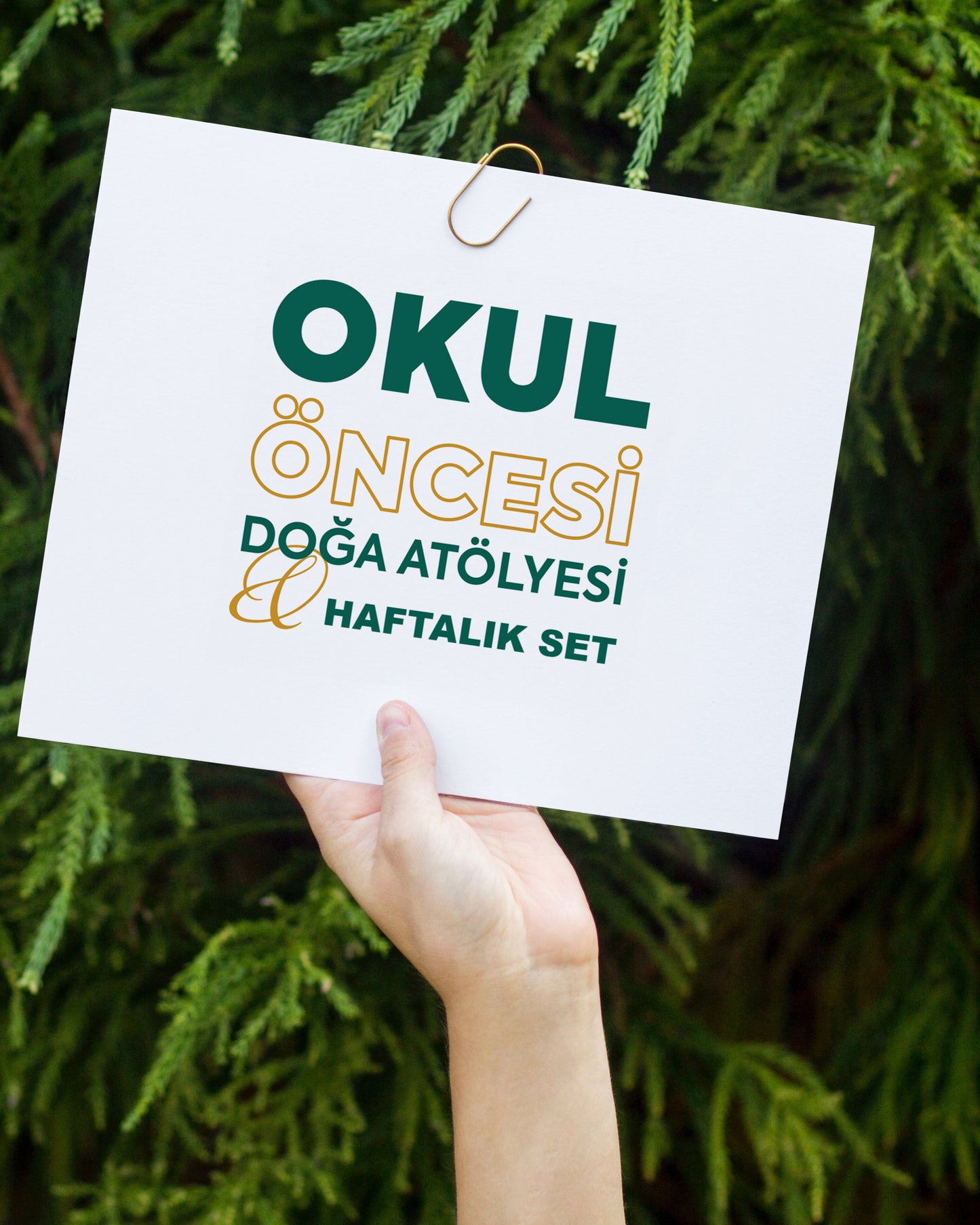 "Doğada Duyusal Keşif" Haftalık Plan Seti